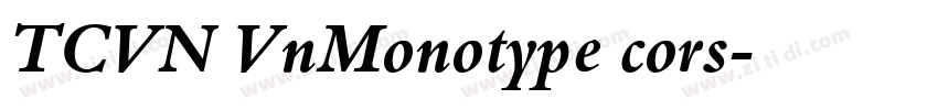 TCVN VnMonotype cors字体转换